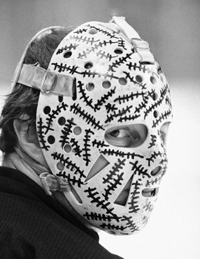 1967 -Bruins Goalie Gerry Cheevers wears a mask for the first time